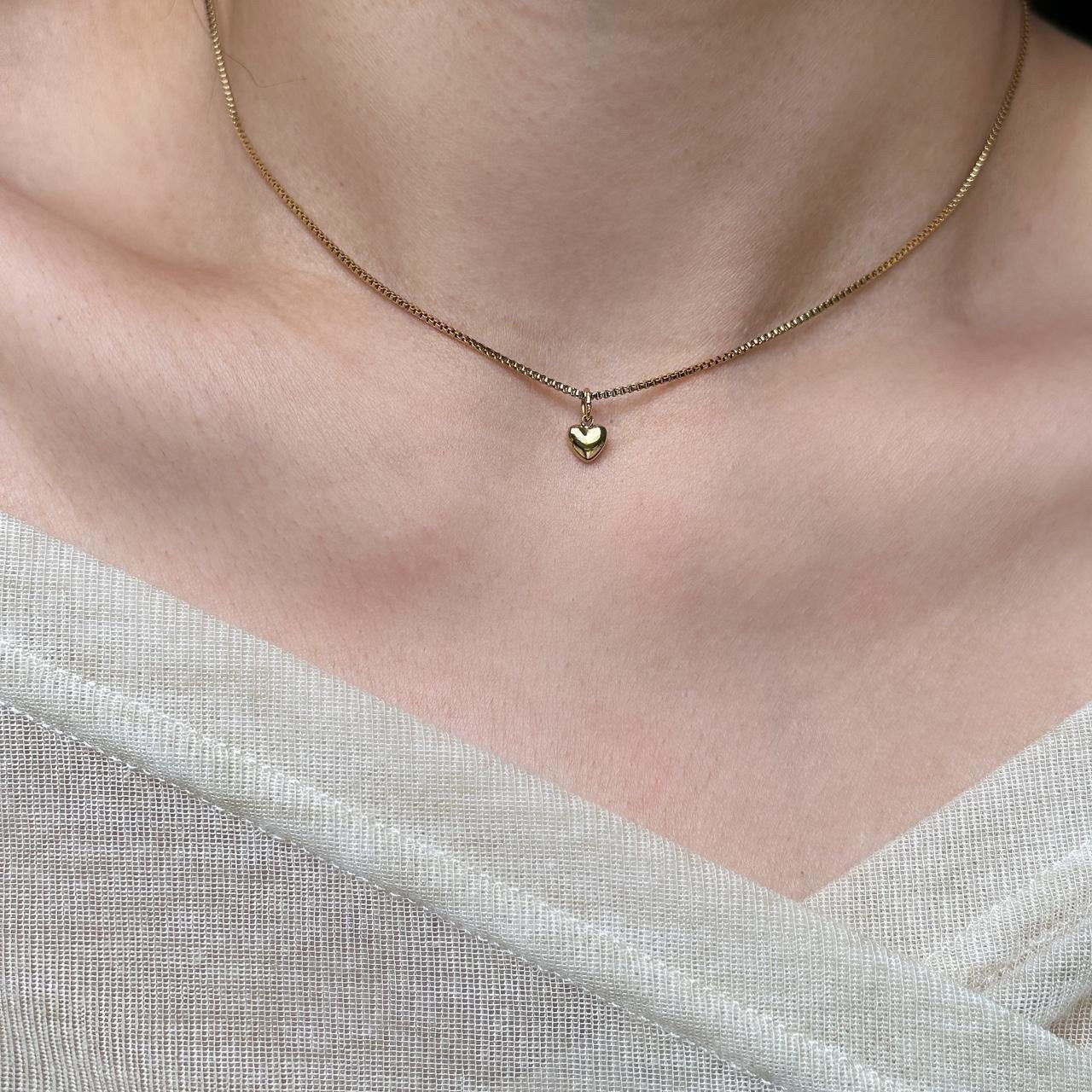 Gold Mini Heart Necklace