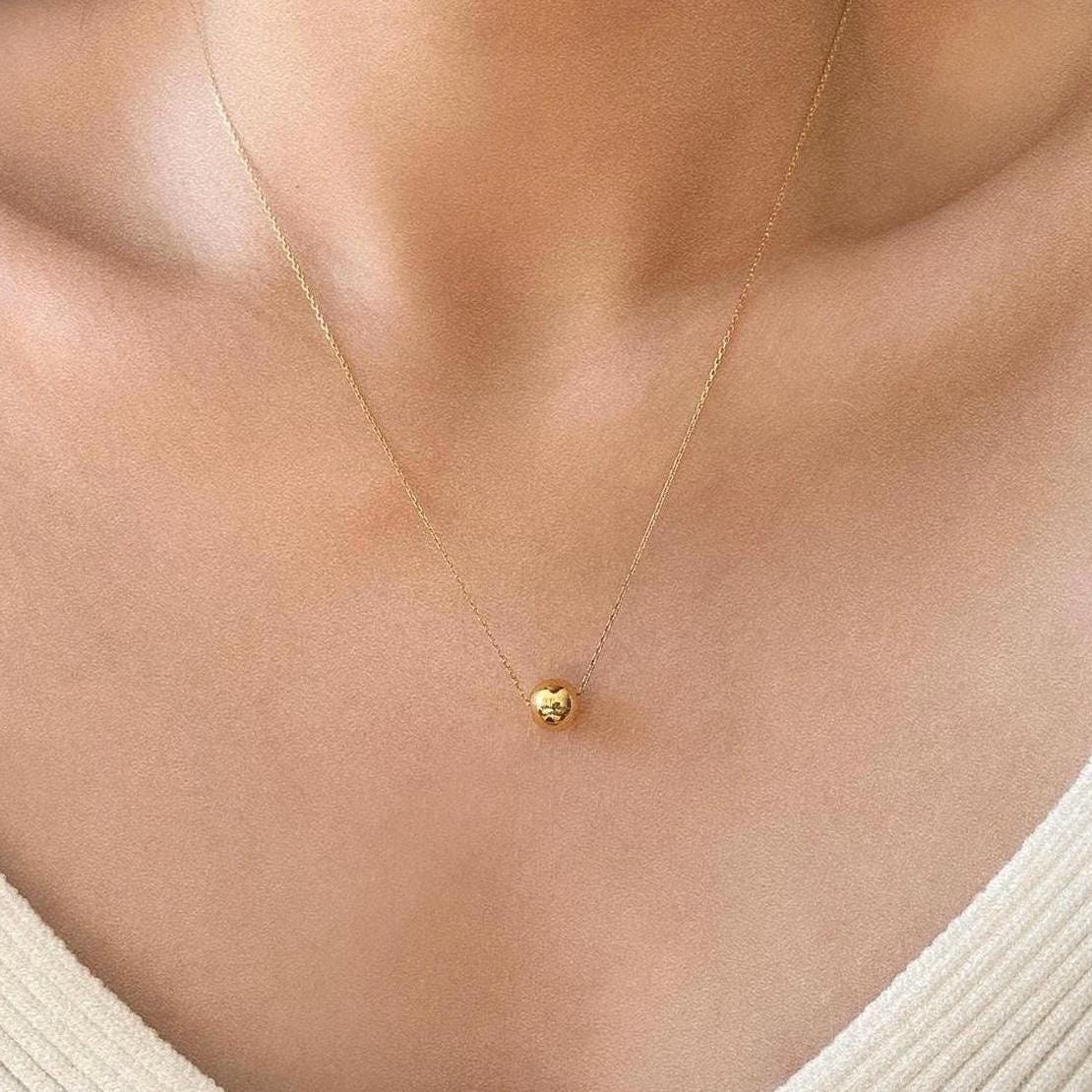 Gold Ball Gold Necklace