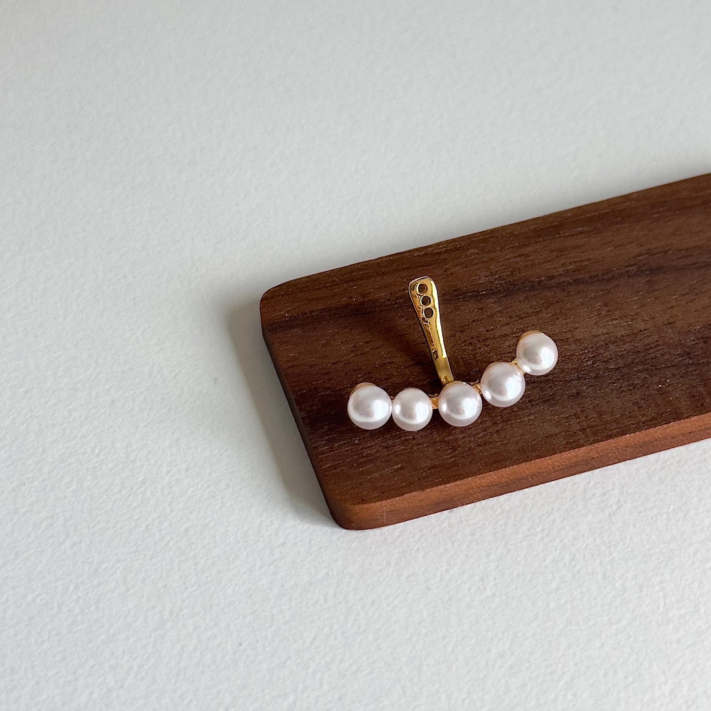 Adjustable Pearl Ear Jacket Earrings