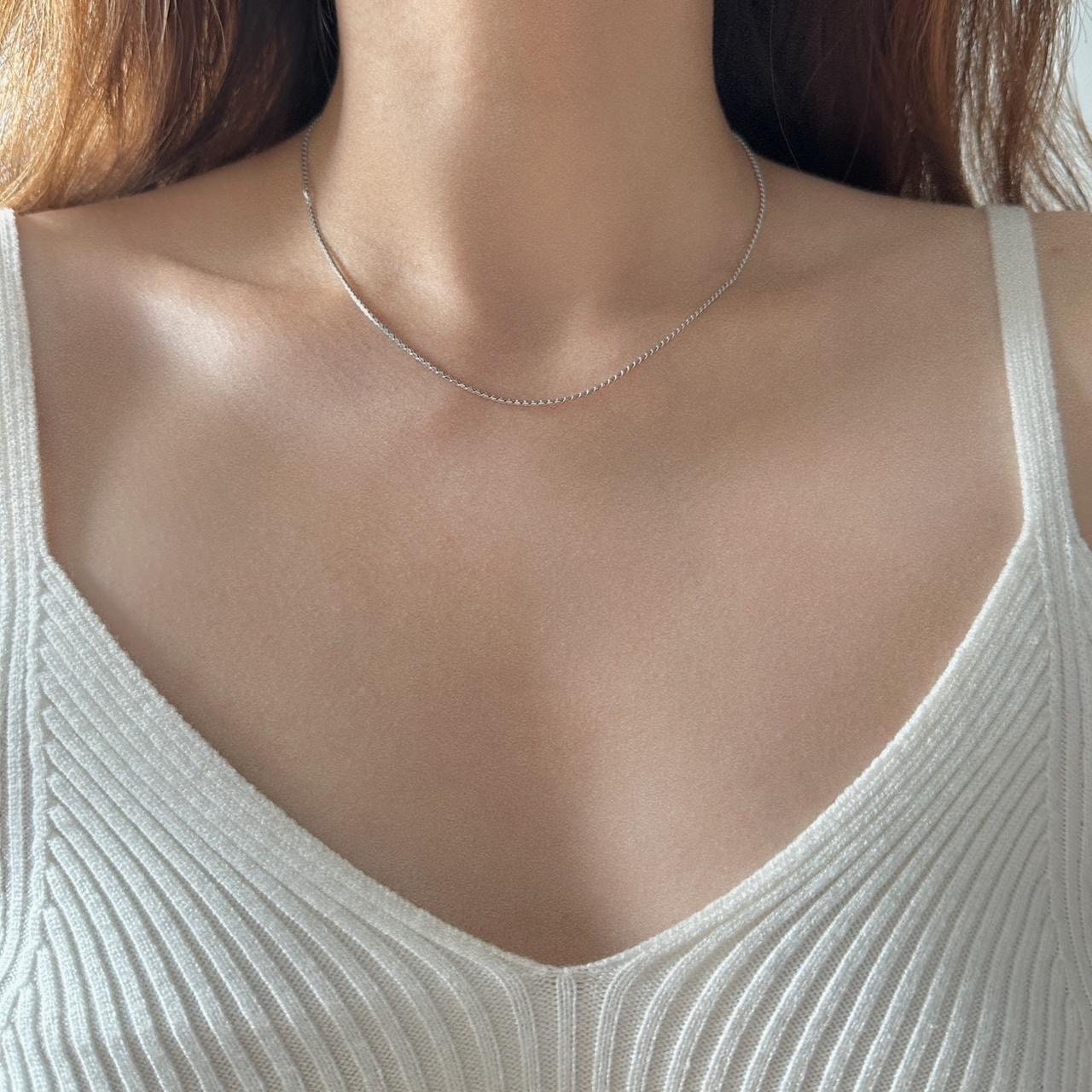 Gold/Silver Minimalist Thin Necklace