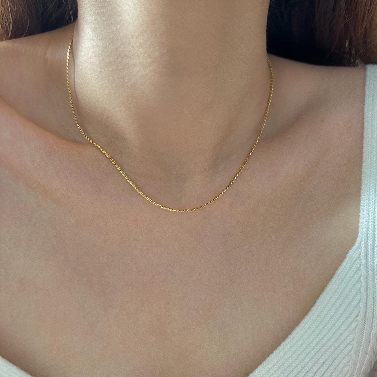 Gold/Silver Minimalist Thin Necklace