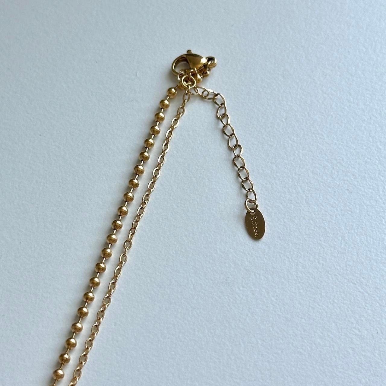 Gold Tigereye Natural Stone Pendant Necklace