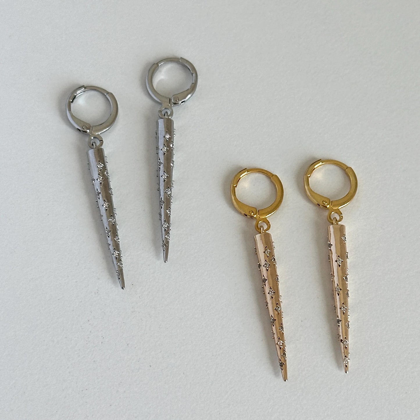 Spike Huggie Hoops Earring