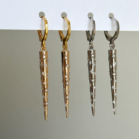 Spike Huggie Hoops Earring