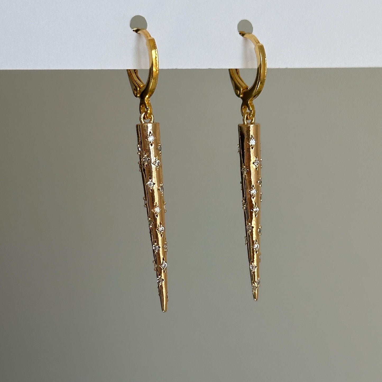 Spike Huggie Hoops Earring