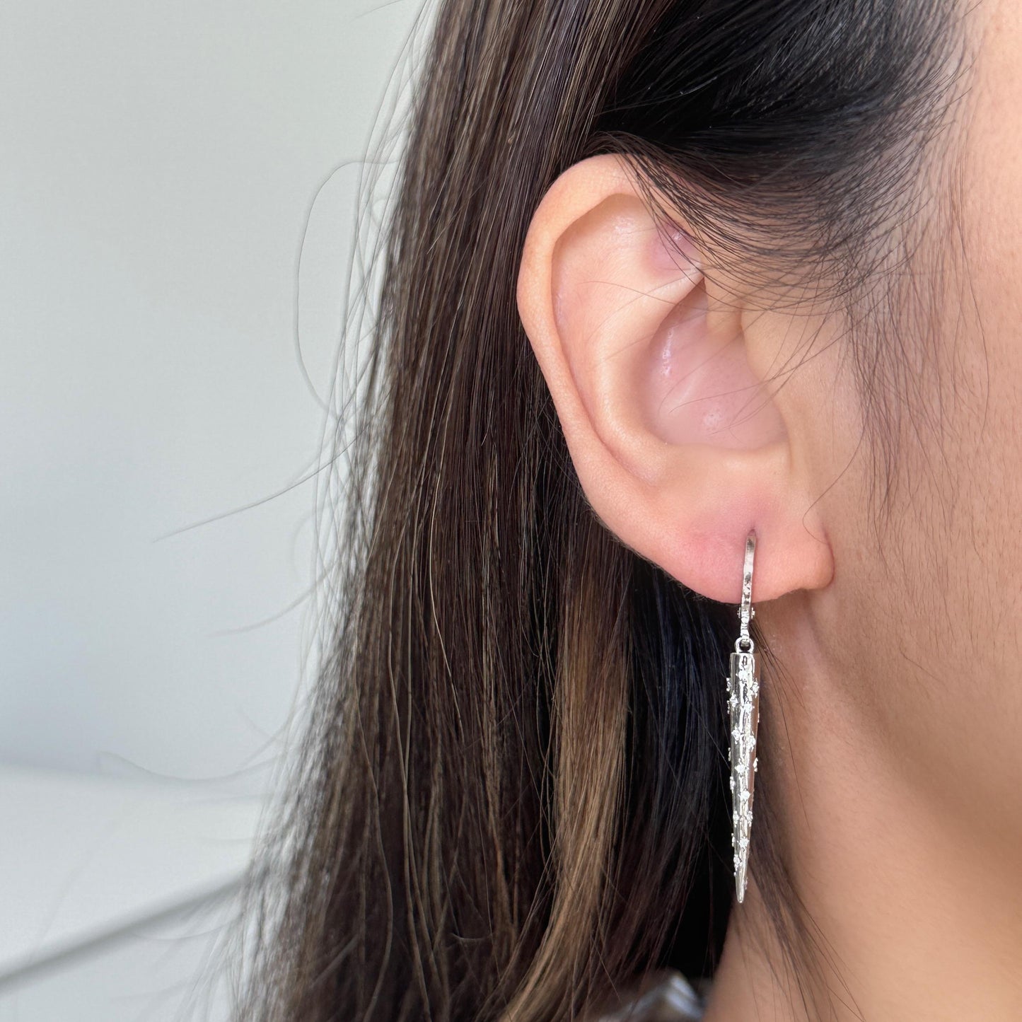 Spike Huggie Hoops Earring