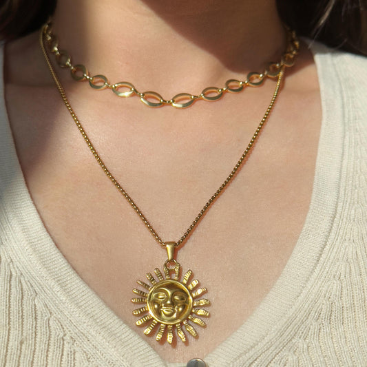 Sun Pendant Necklace