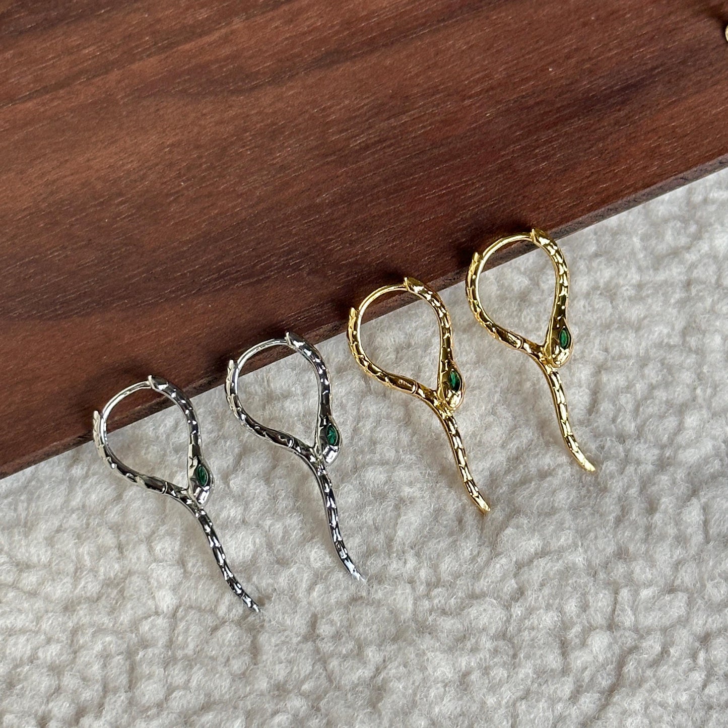 Snake Huggie Earrings