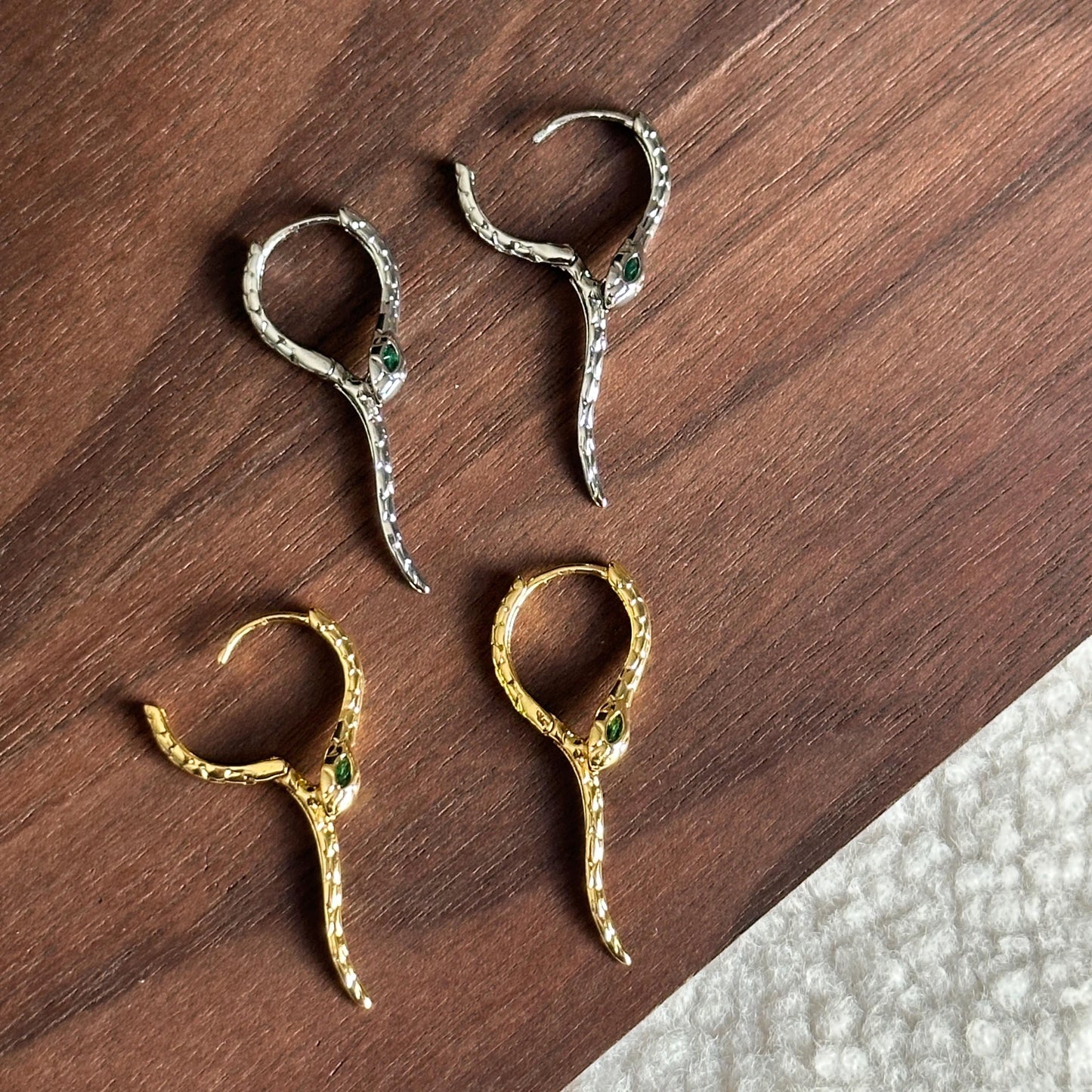 Snake Huggie Earrings