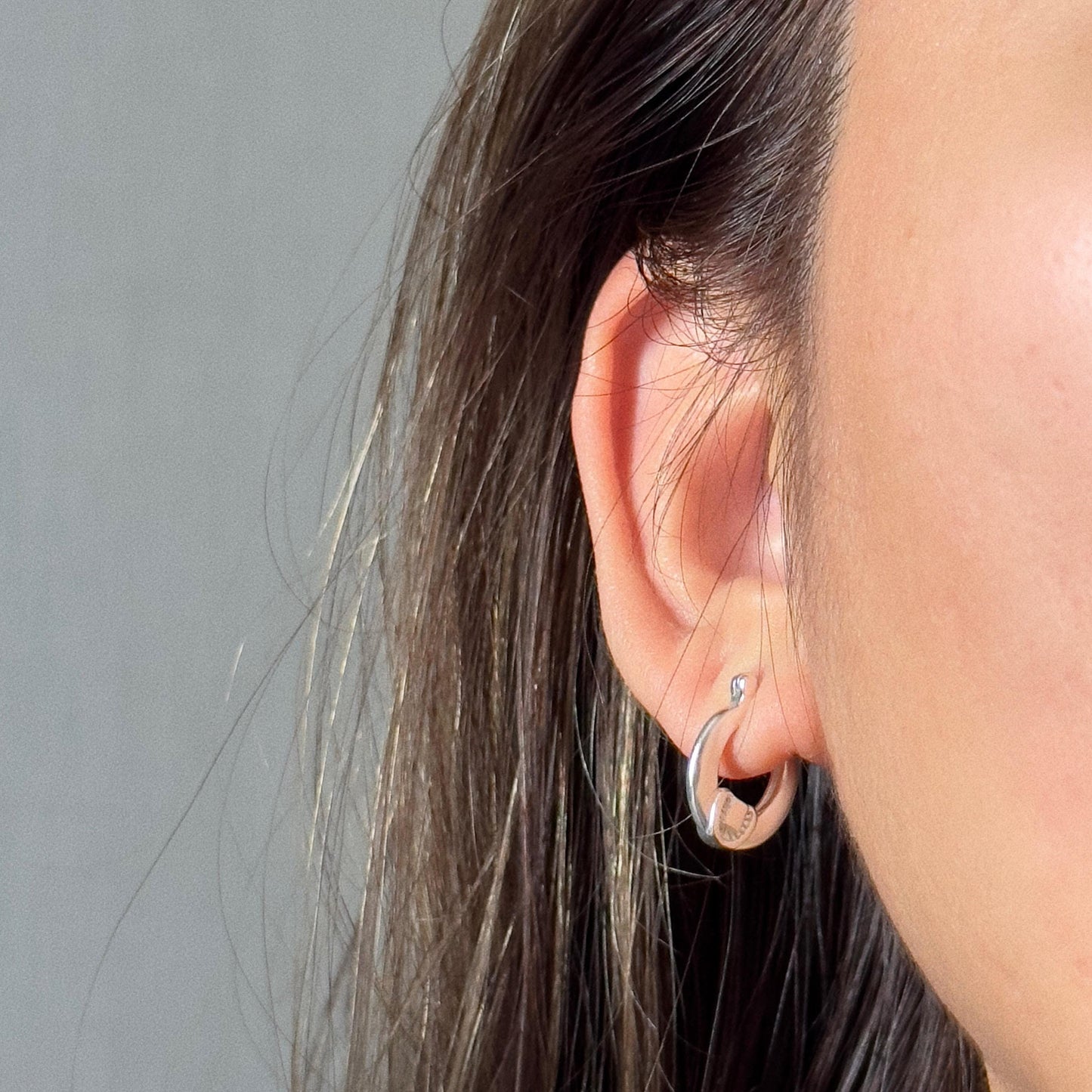 Minimalist Gold Sterling Silver Hoop Earrings,  Boho Minimalist Earrings, S 925 Hoops, Vintage-Inspired Hoop Earrings, Small Retro Hoops