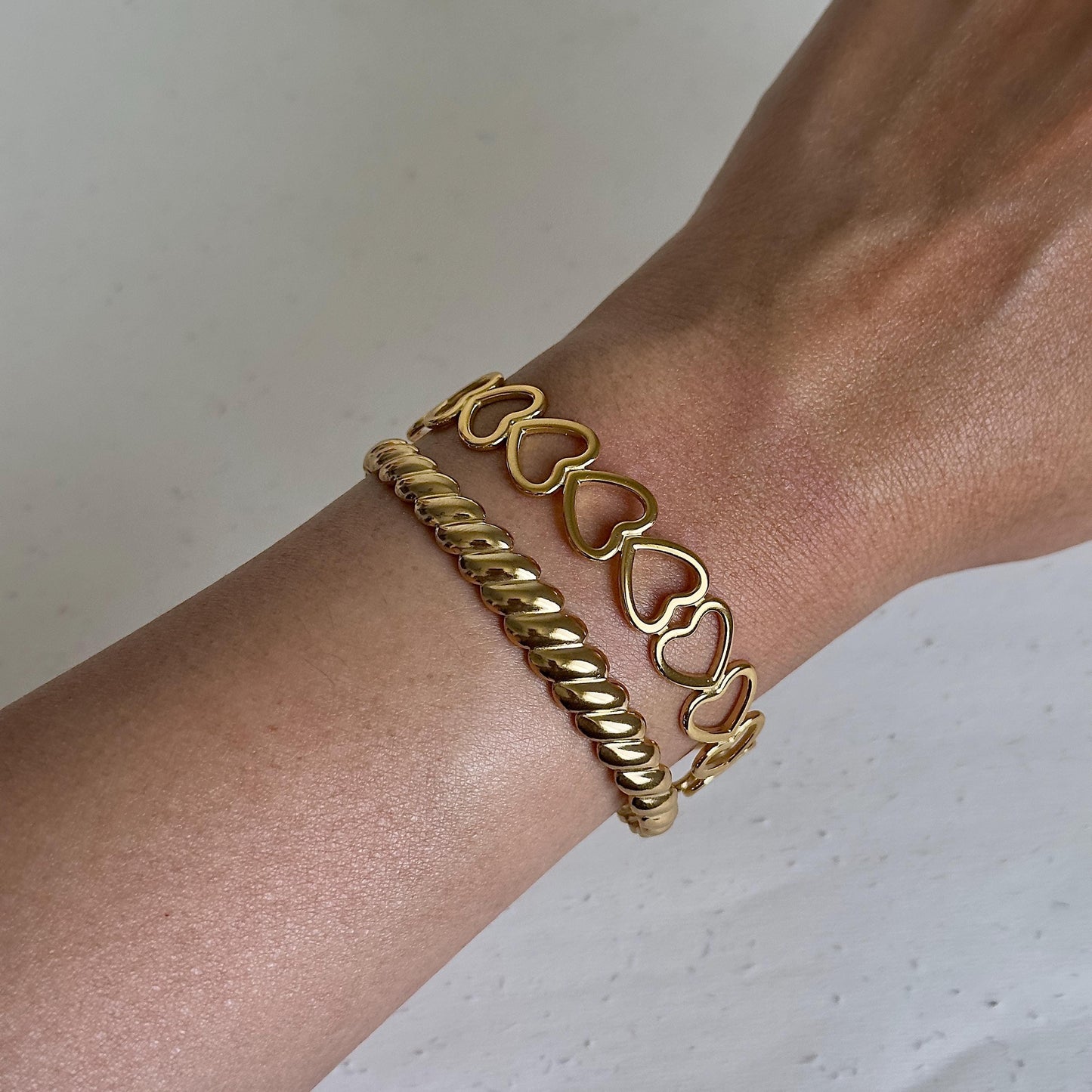 Gold Cuff Bracelet, Adjustable Gold Open Bangle, Gold Plated Bangle, Leaf Heart Star Floral Bangle, Stackable Minimalist Bangle Bracelet